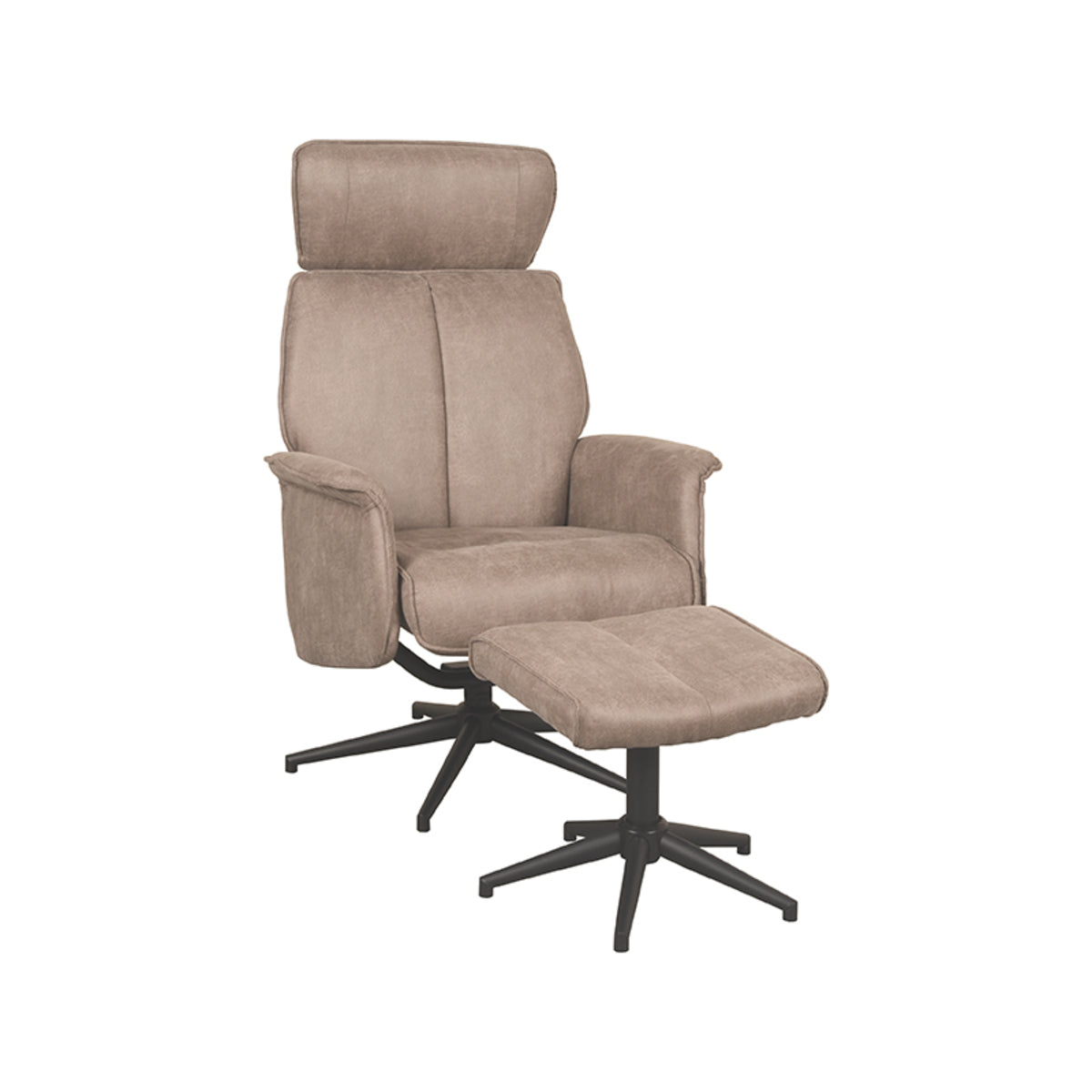 LABEL51 Fauteuil Verdal – Luxe Comfort met Hocker – Stijlvol Ontwerp
